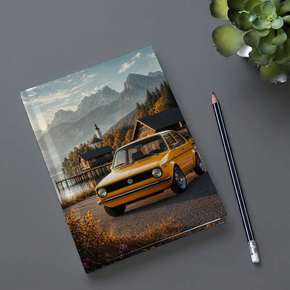 Volkswagen Golf MK1 Alpine Lake Setting – Notebooks