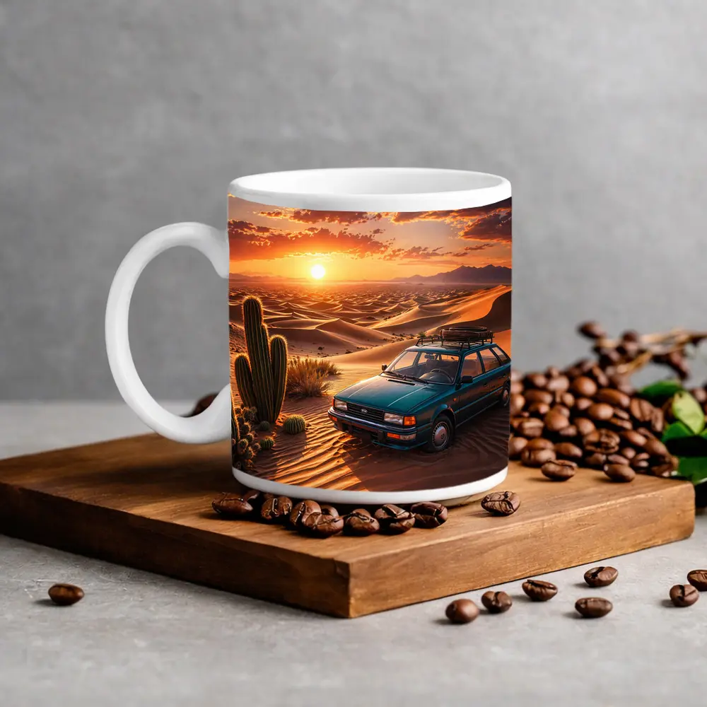 Subaru Wagon Desert Sunset Sand Dunes – Mugs