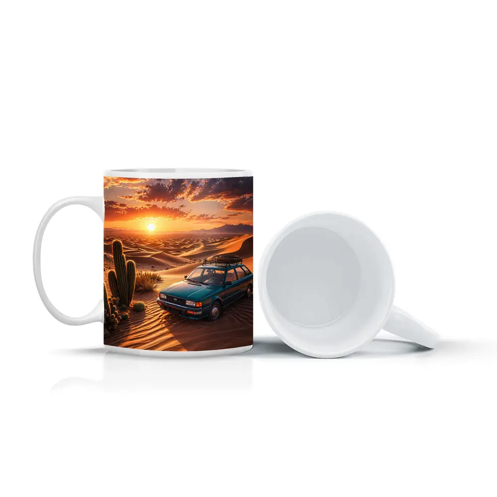 Subaru Wagon Desert Sunset Sand Dunes – Mugs