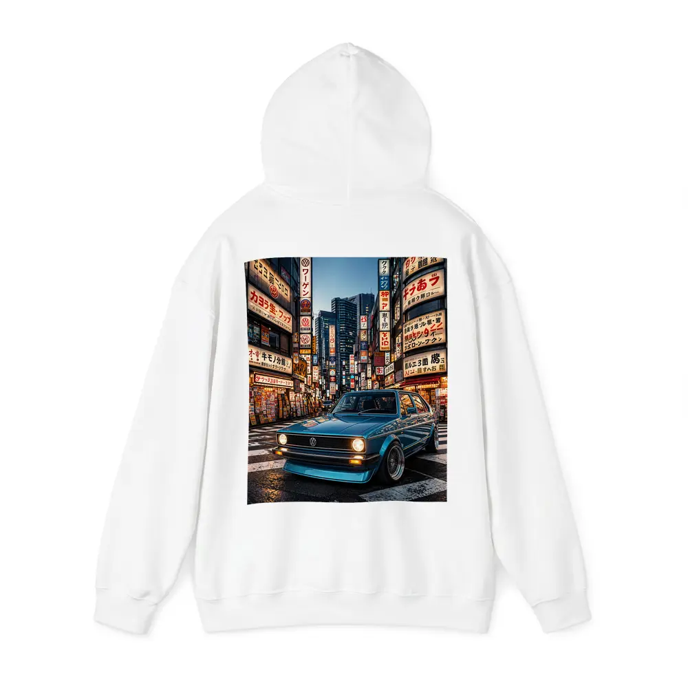 Volkswagen Golf MK1 Tokyo Japan Night Street – Hoodies