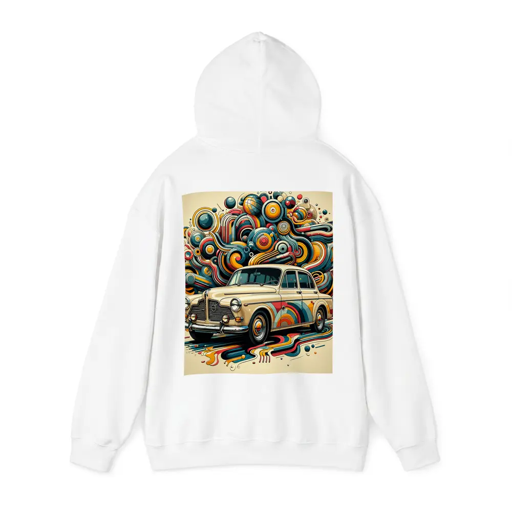 Vintage Volvo Classic Car Abstract Swirl Art – Hoodies
