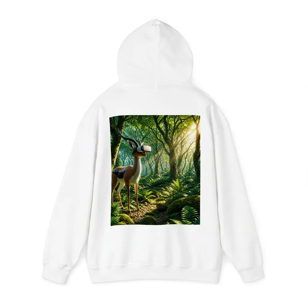 Antelope Wearing VR Headset in Forest – Hoodies