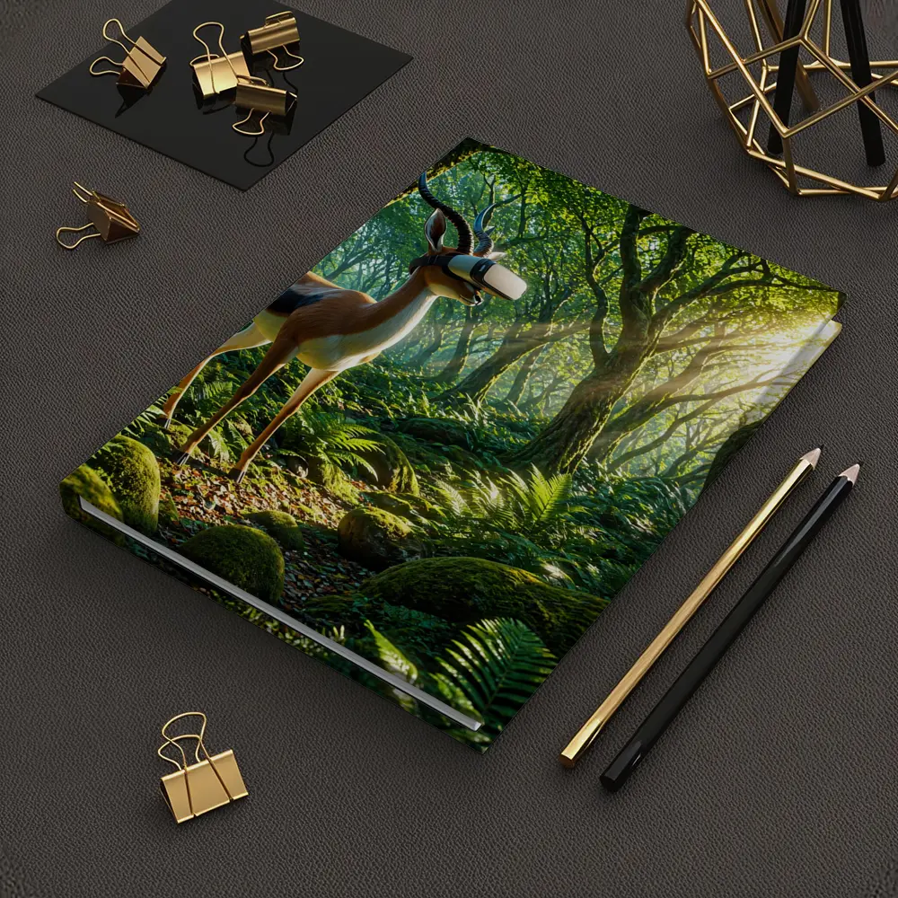 Antelope Wearing VR Headset in Forest – Notebooks