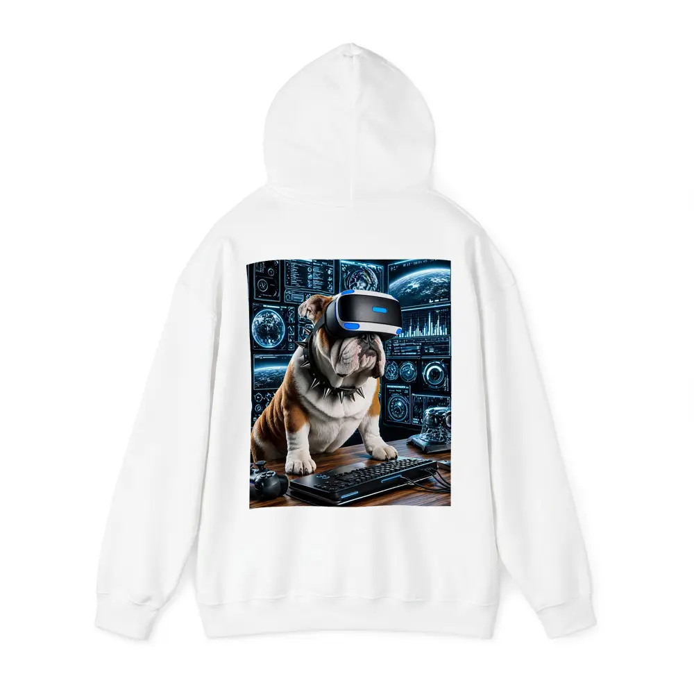 English Bulldog Gaming VR Headset Tech Setup – Hoodies
