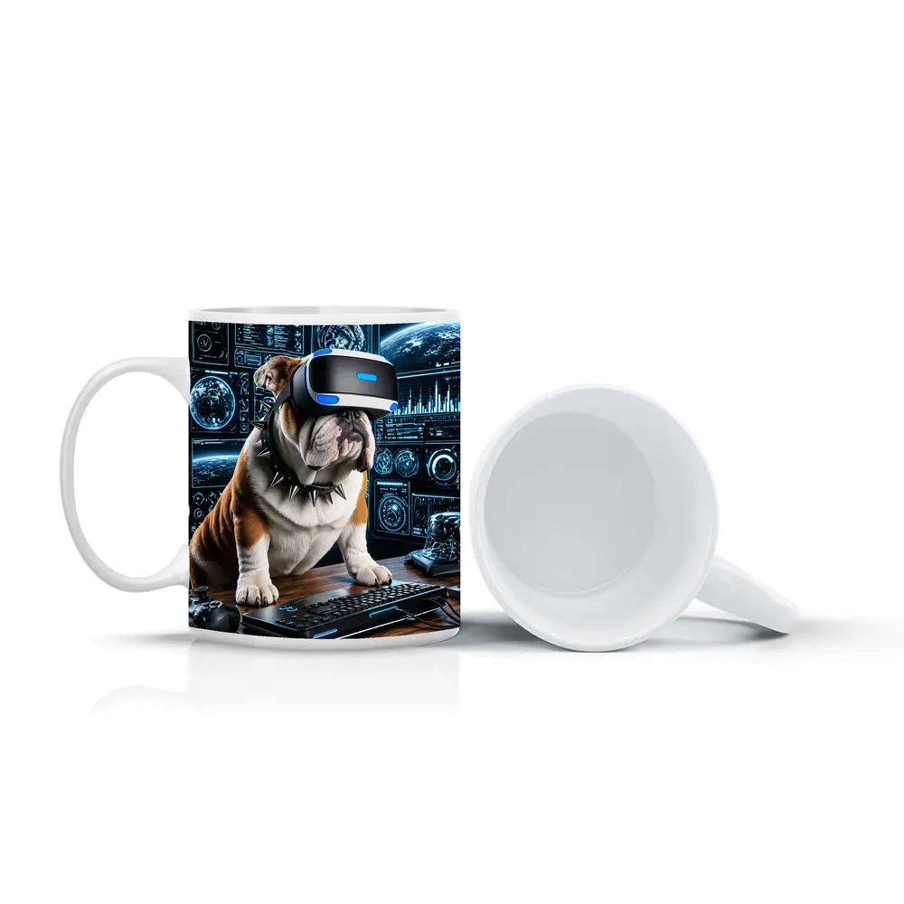 English Bulldog Gaming VR Headset Tech Setup – Mugs