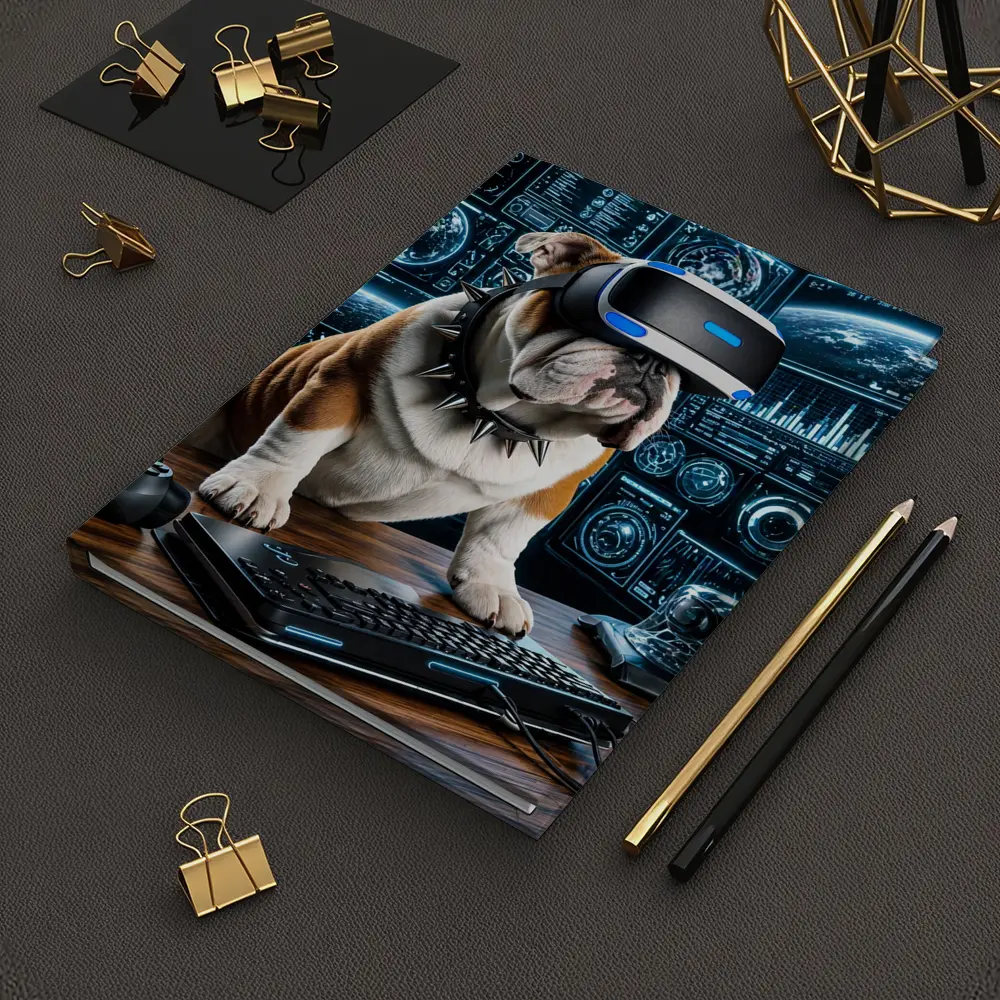 English Bulldog Gaming VR Headset Tech Setup – Notebooks