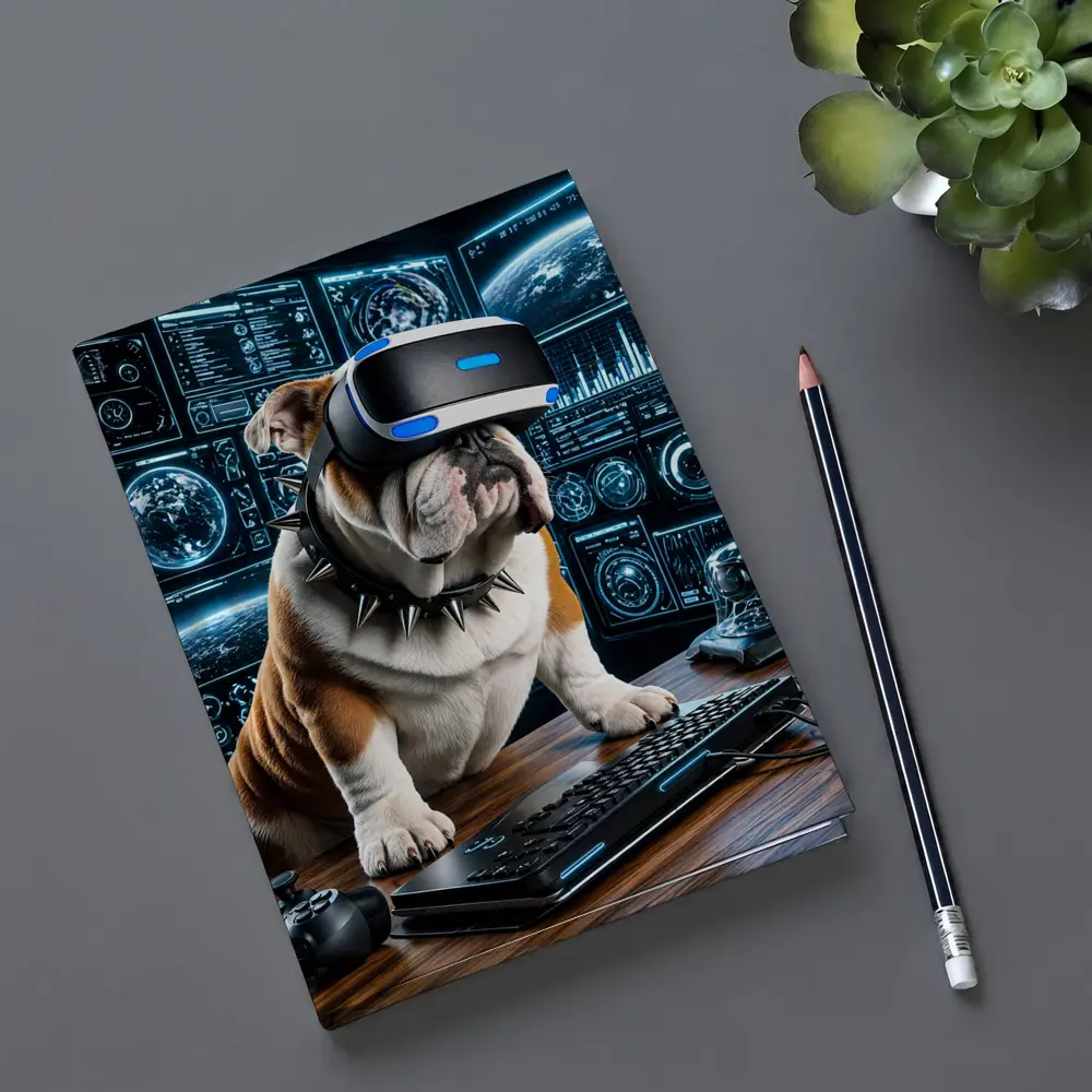English Bulldog Gaming VR Headset Tech Setup – Notebooks