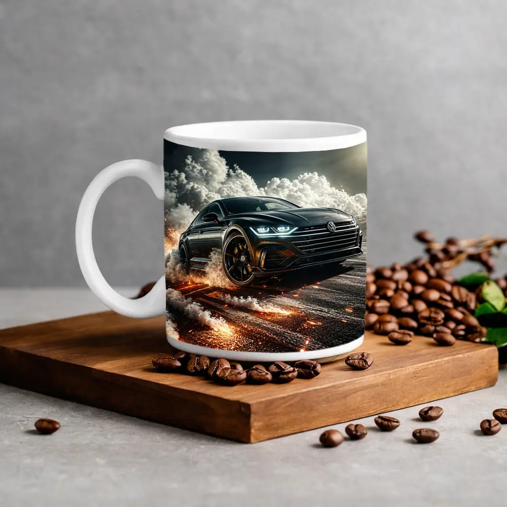 Volkswagen Arteon Drift Smoke Fire Action – Mugs