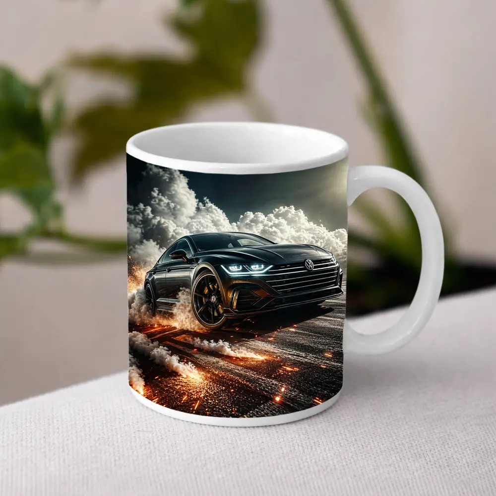 Volkswagen Arteon Drift Smoke Fire Action – Mugs