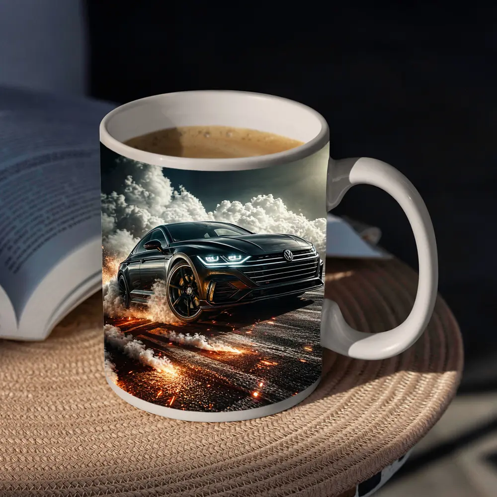 Volkswagen Arteon Drift Smoke Fire Action – Mugs
