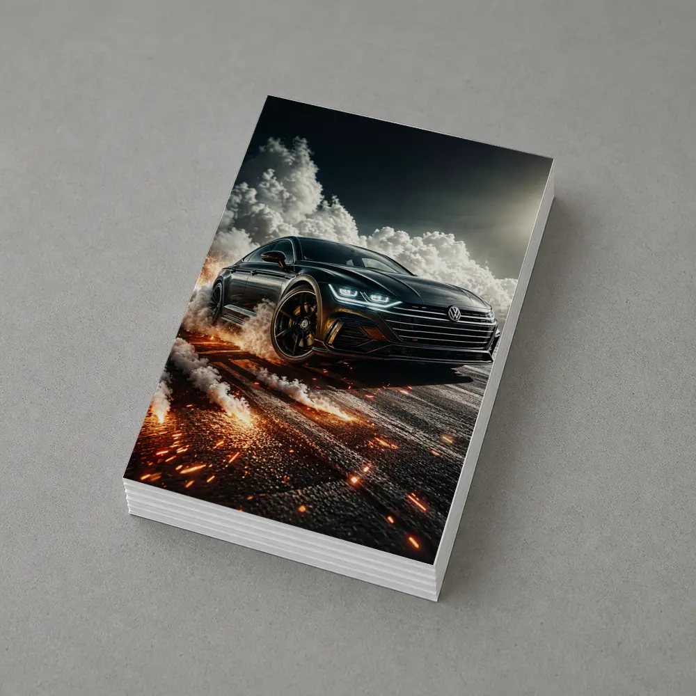 Volkswagen Arteon Drift Smoke Fire Action – Postcards
