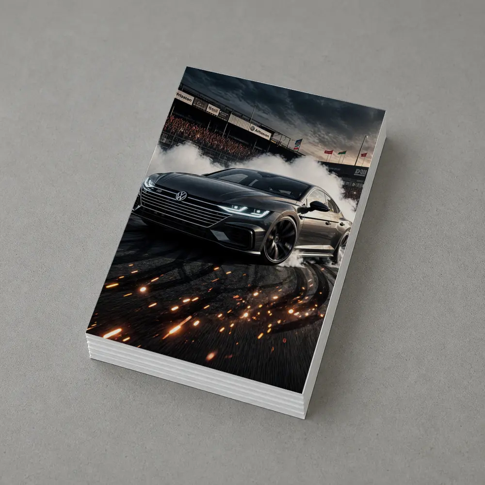 Volkswagen Arteon Drift Racing Track Smoke – Postcards