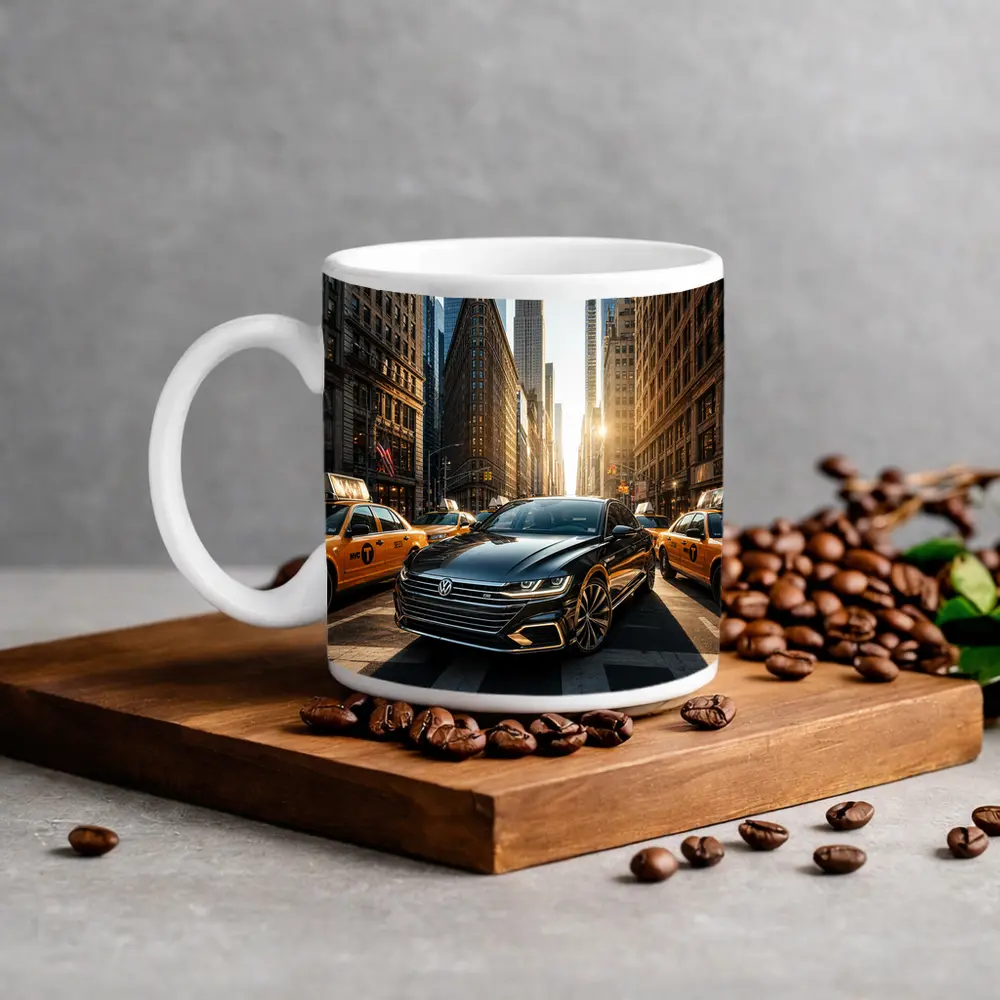 Volkswagen Arteon Black Car New York City – Mugs