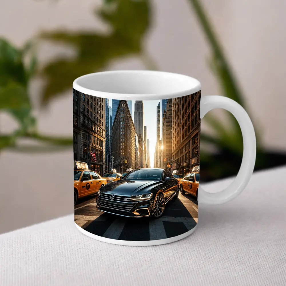 Volkswagen Arteon Black Car New York City – Mugs