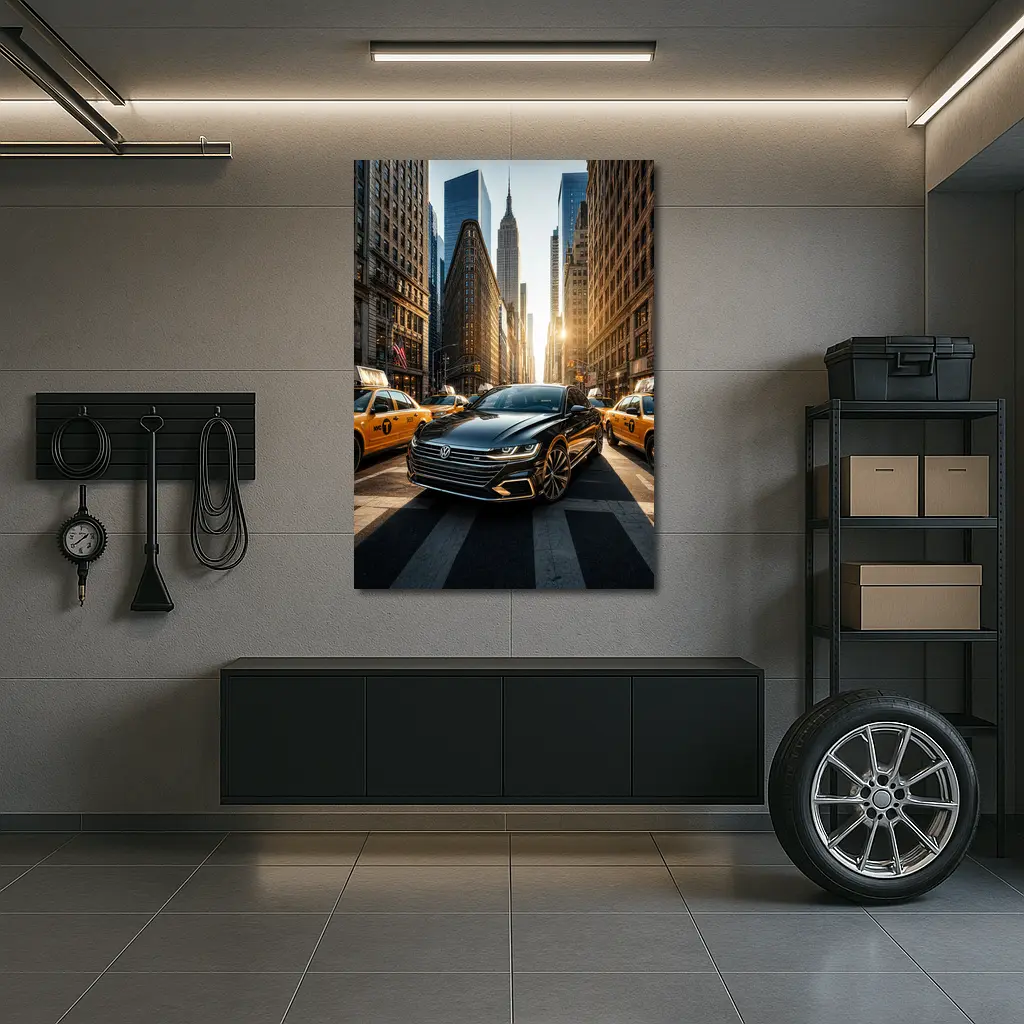 Volkswagen Arteon Black Car New York City – Wall Art