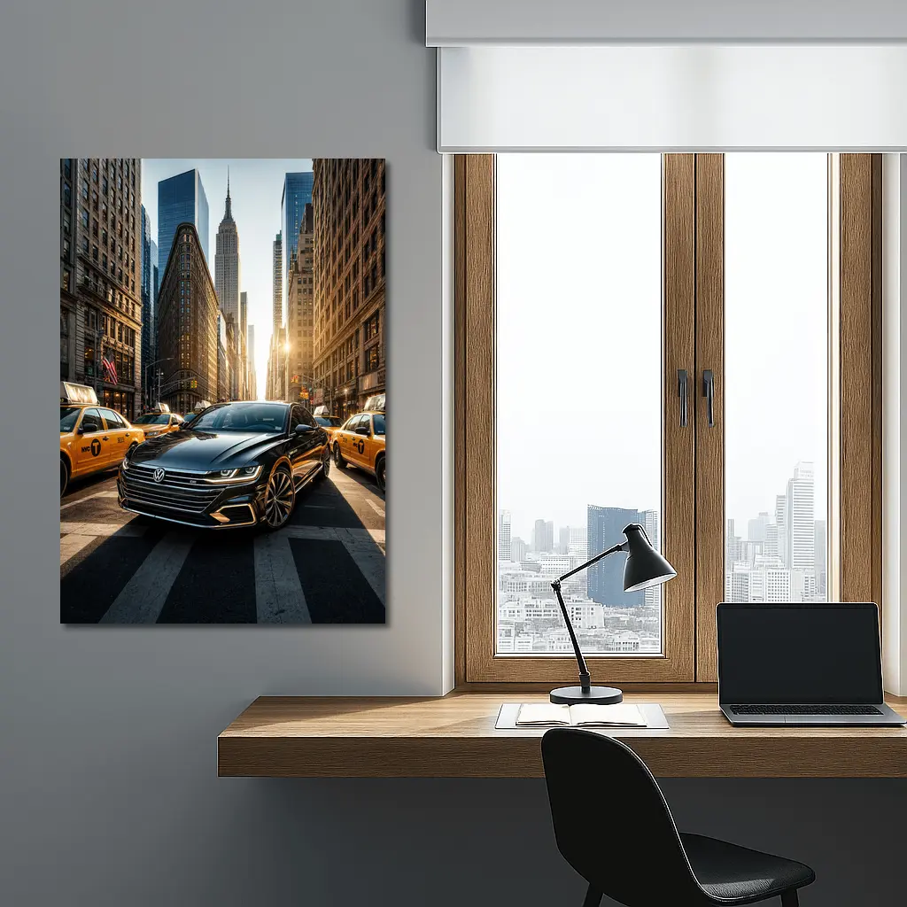 Volkswagen Arteon Black Car New York City – Wall Art