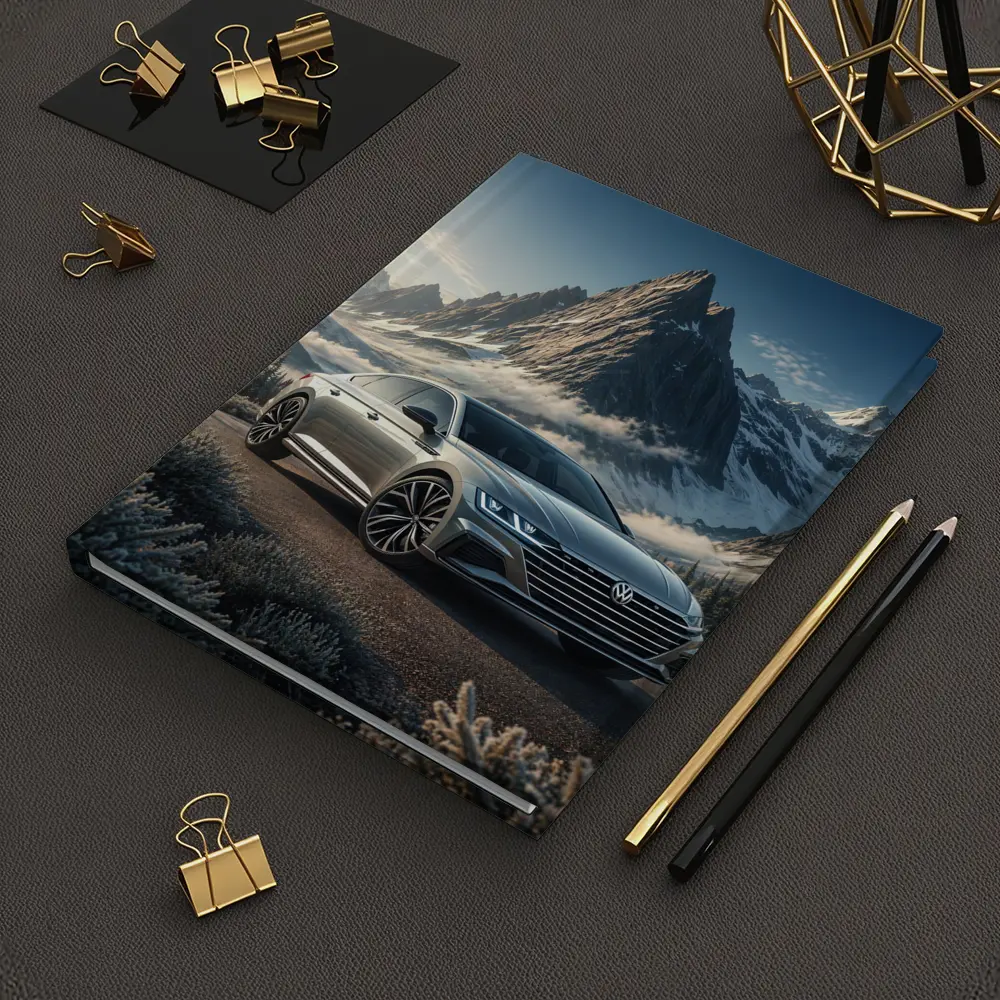 Volkswagen Arteon Silver Sedan Mountain Backdrop – Notebooks