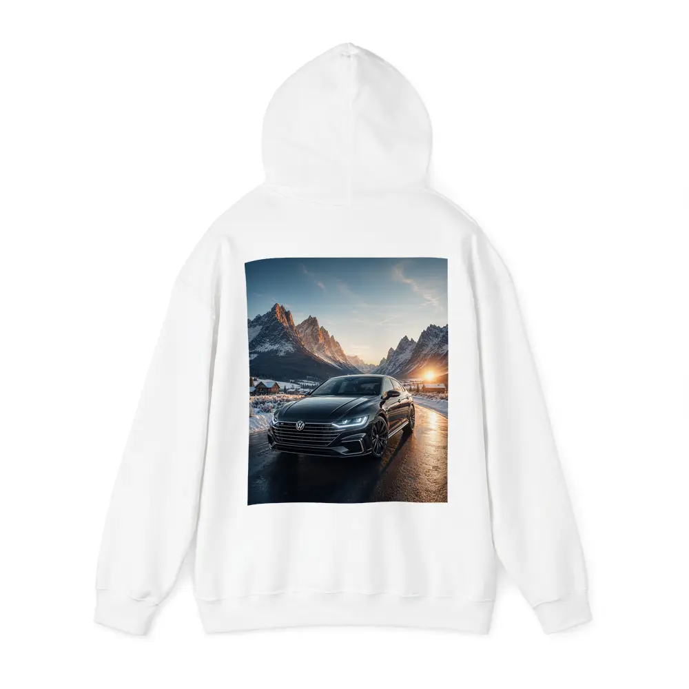 Volkswagen Arteon Winter Mountain Sunset Road – Hoodies