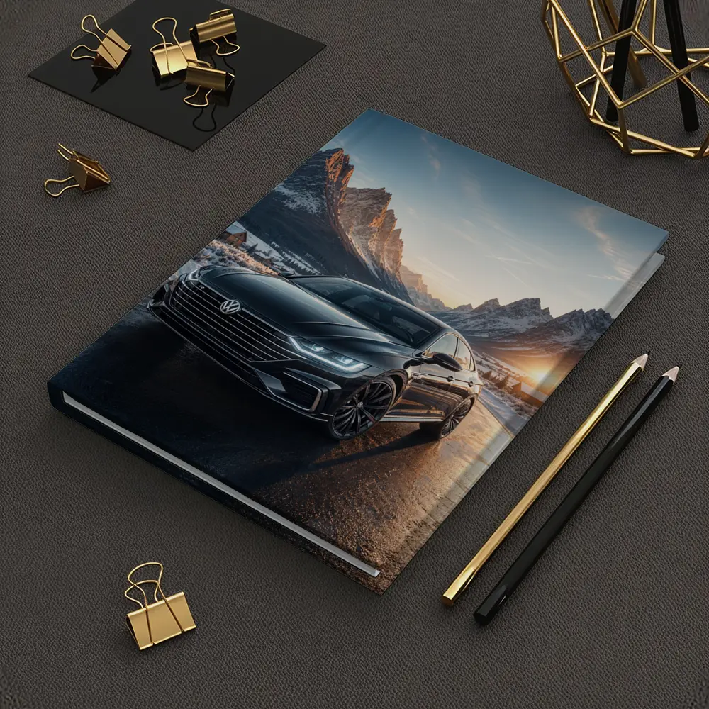 Volkswagen Arteon Winter Mountain Sunset Road – Notebooks