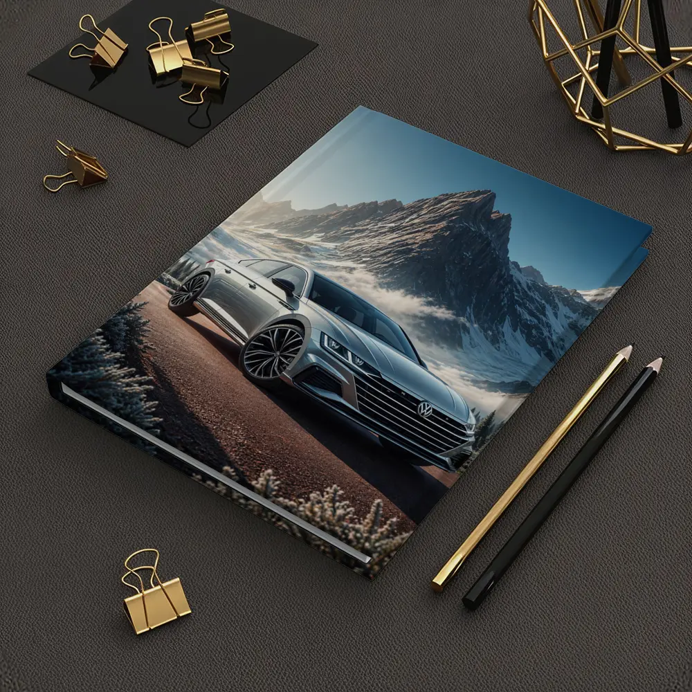 Volkswagen Arteon Silver Car Snowy Mountain – Notebooks