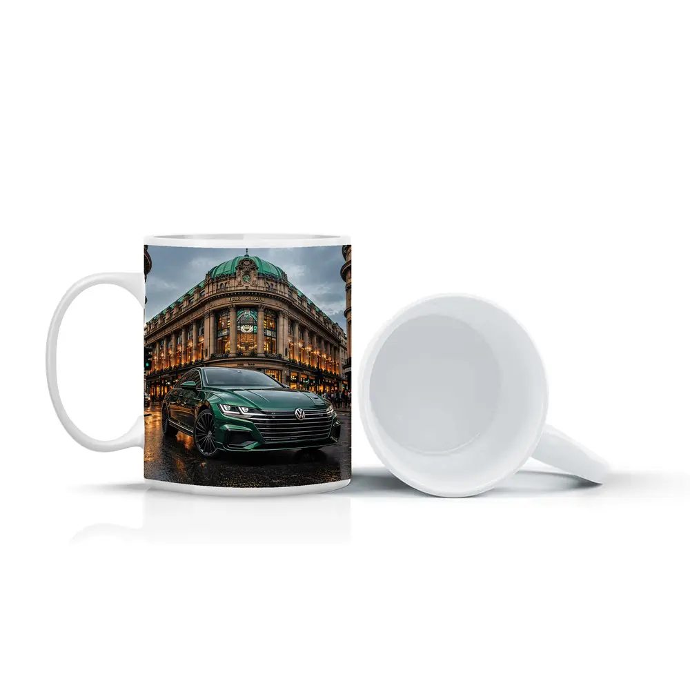 Volkswagen Arteon Green Car London Street – Mugs