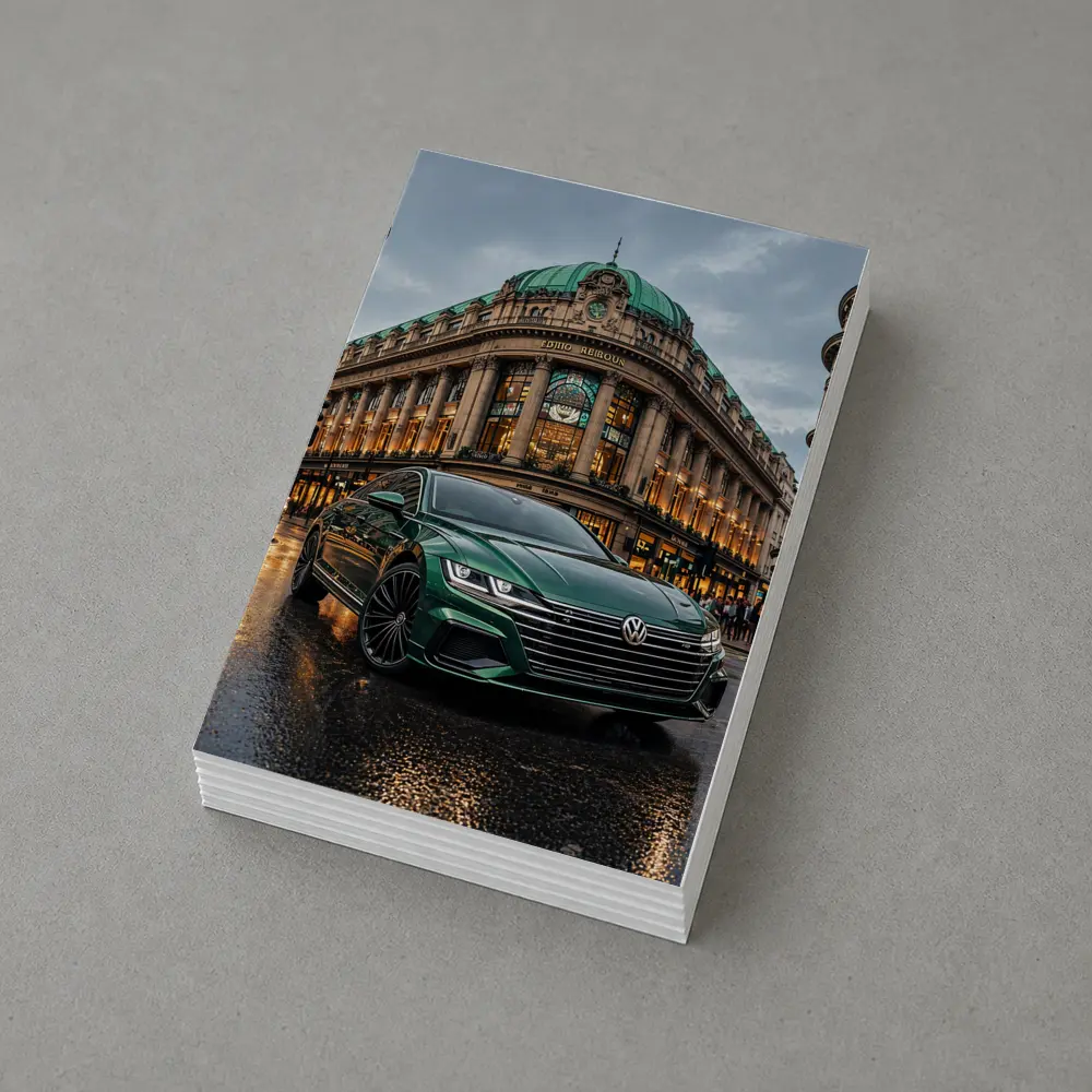 Volkswagen Arteon Green Car London Street – Postcards