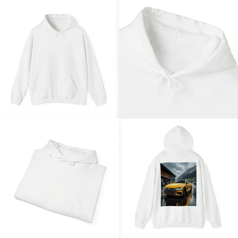 Volkswagen Arteon Yellow Wet Mountain Parking – Hoodies