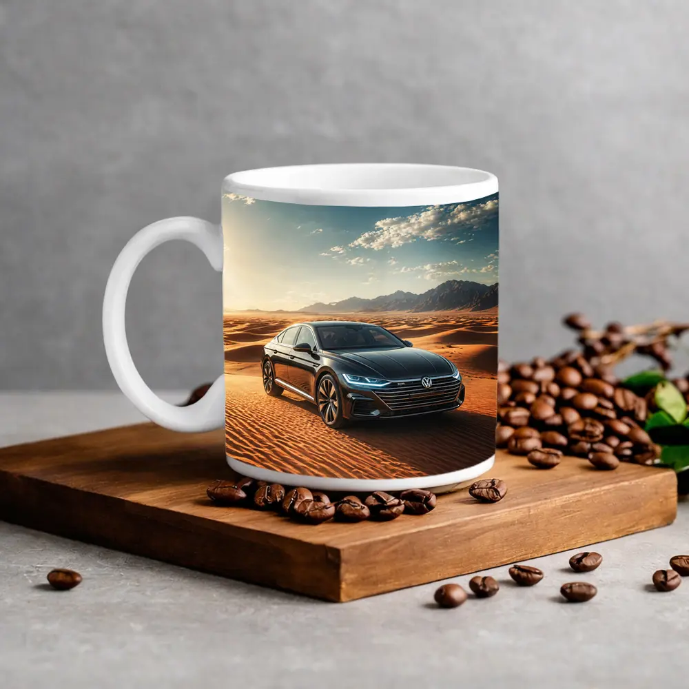 Volkswagen Arteon Sedan Desert Landscape Sunlight – Mugs