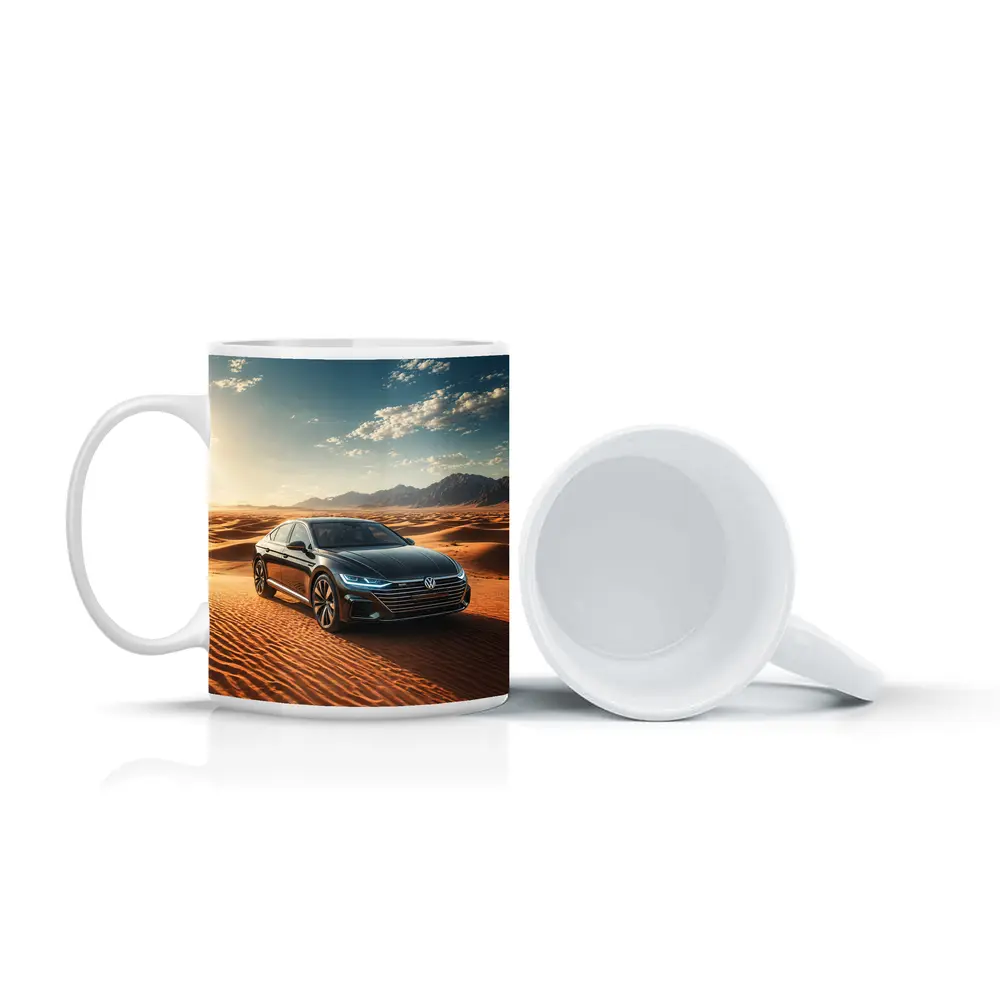 Volkswagen Arteon Sedan Desert Landscape Sunlight – Mugs
