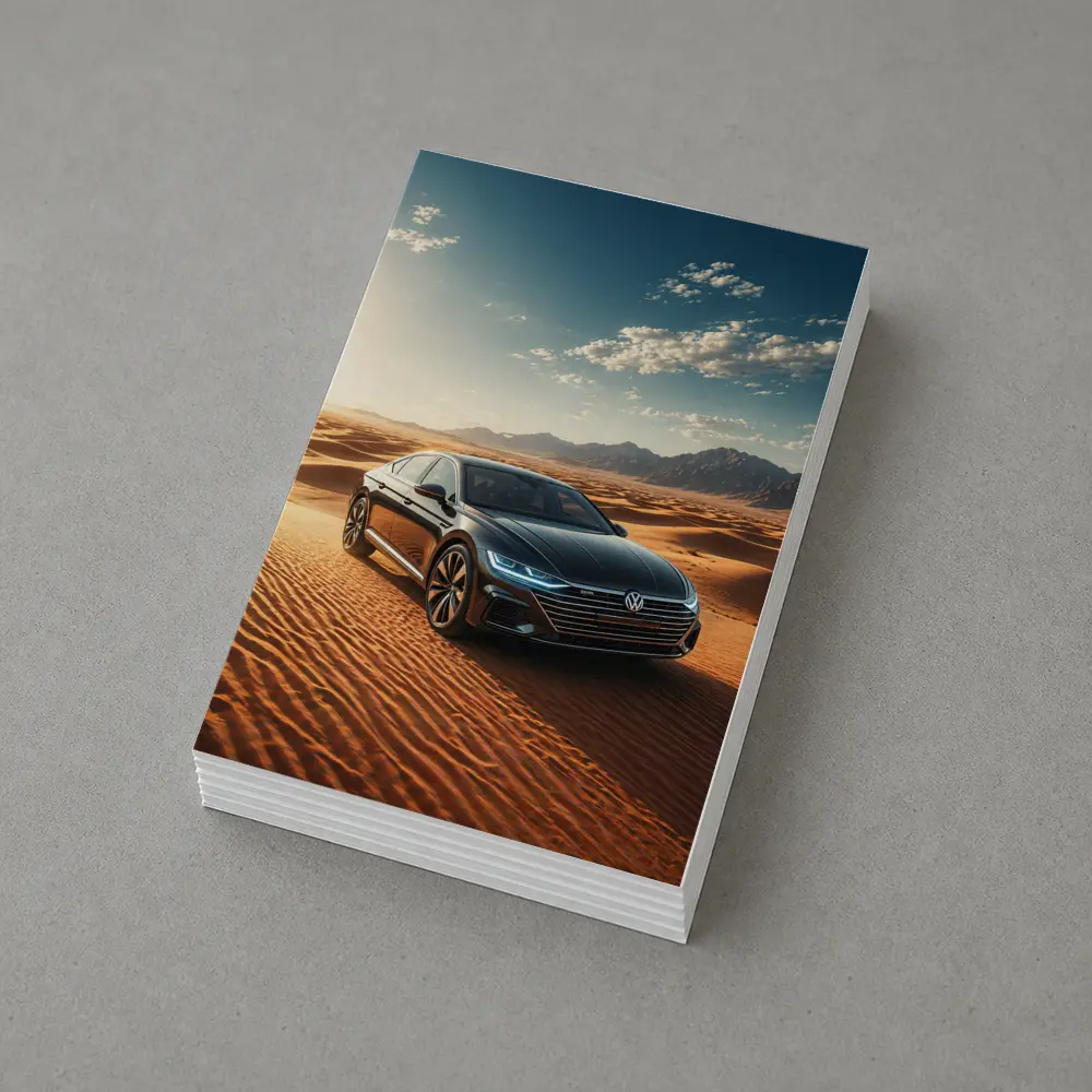 Volkswagen Arteon Sedan Desert Landscape Sunlight – Postcards