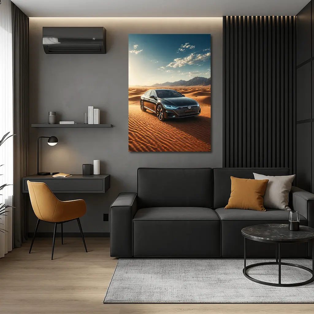 Volkswagen Arteon Sedan Desert Landscape Sunlight – Wall Art
