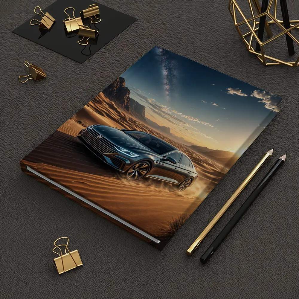 Volkswagen Arteon Driving Through Desert Landscape – Notebooks