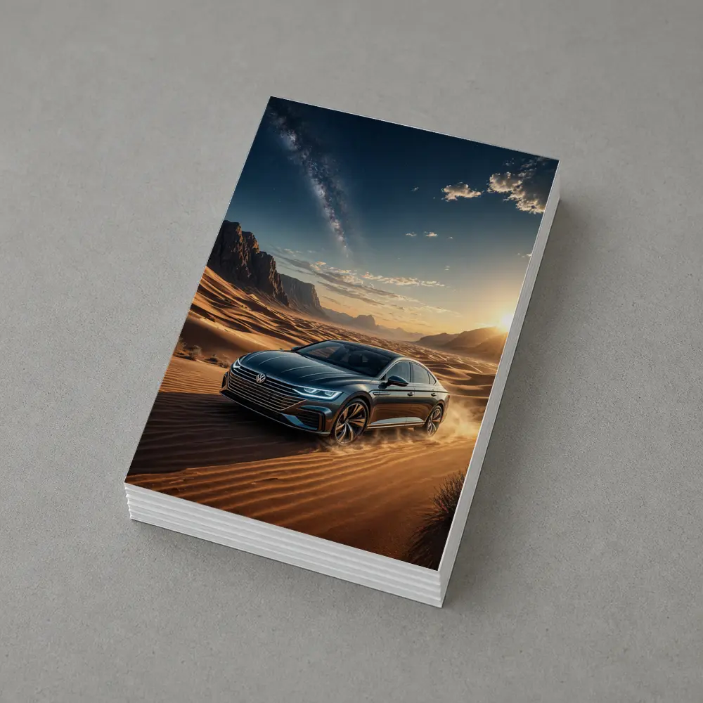 Volkswagen Arteon Driving Through Desert Landscape – Postcards
