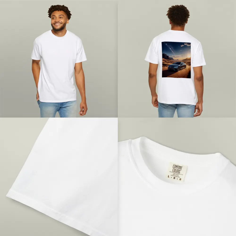 Volkswagen Arteon Driving Through Desert Landscape – T-Shirts