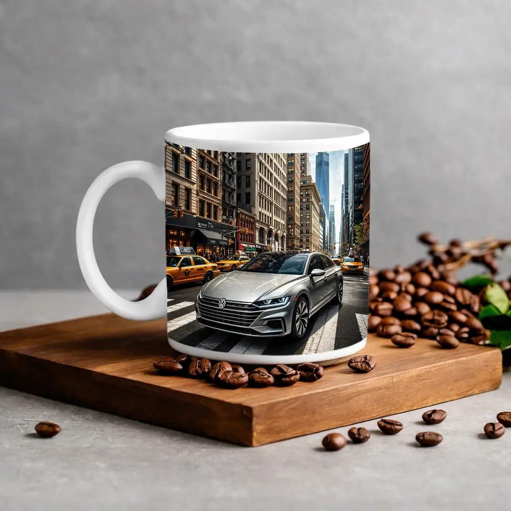 Volkswagen Arteon Silver Car New York City – Mugs