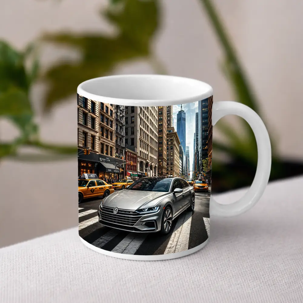 Volkswagen Arteon Silver Car New York City – Mugs