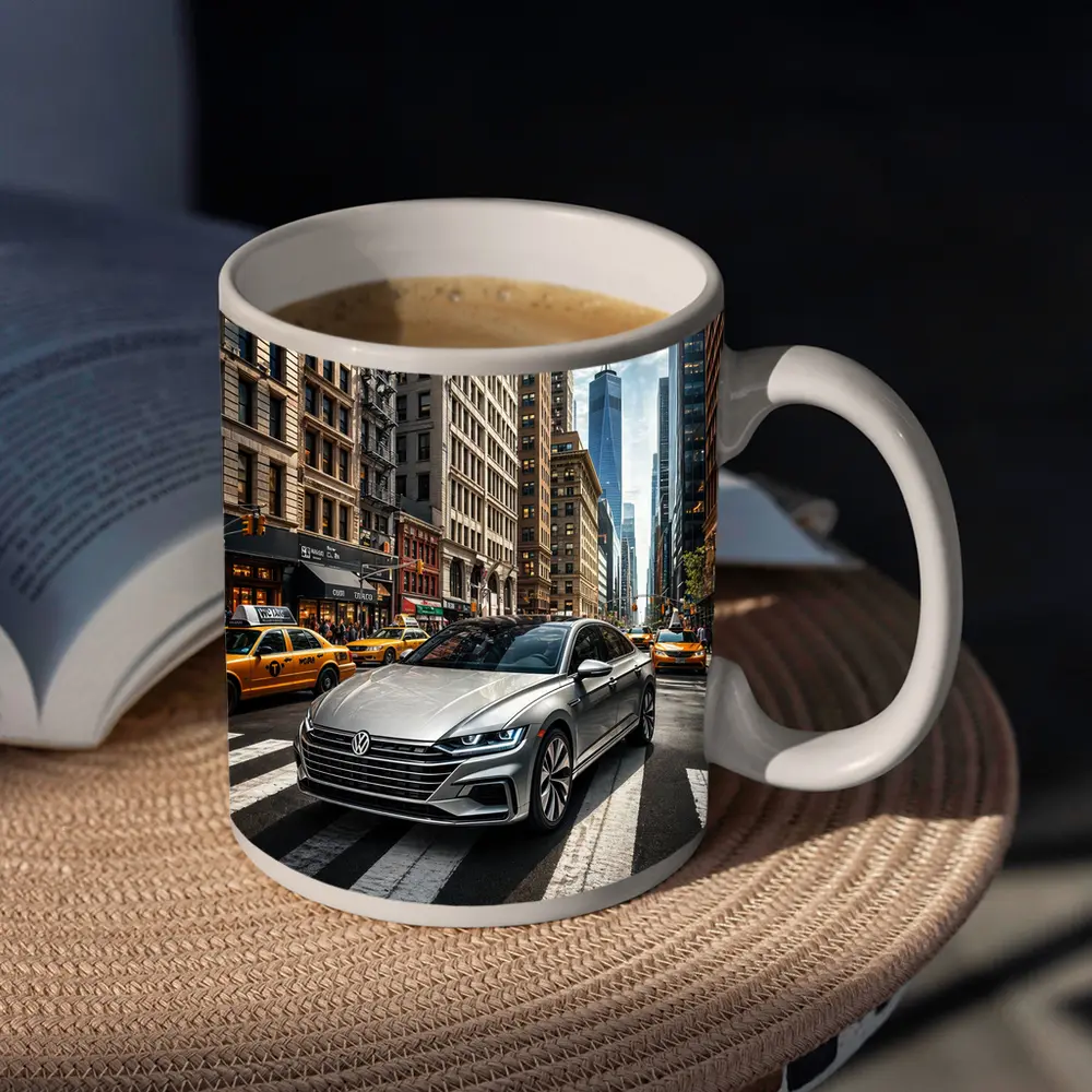 Volkswagen Arteon Silver Car New York City – Mugs