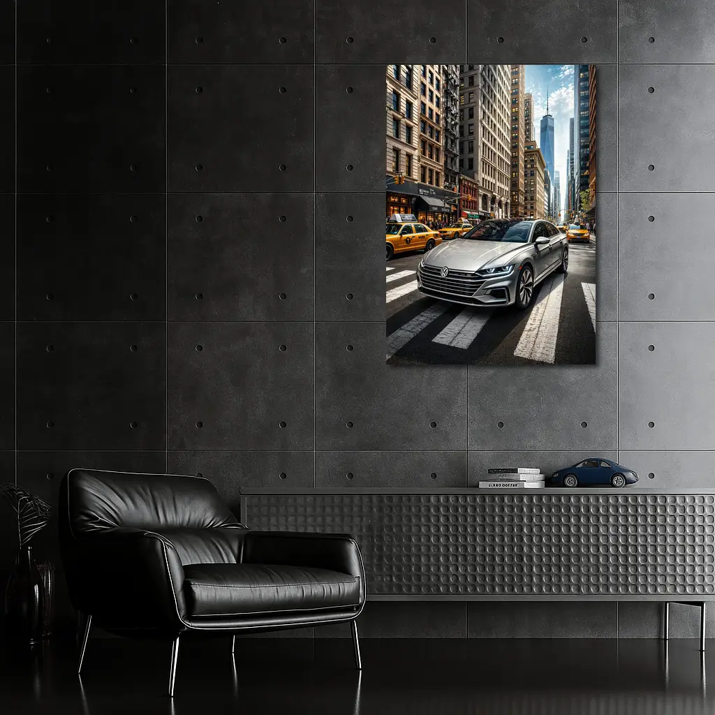 Volkswagen Arteon Silver Car New York City – Wall Art