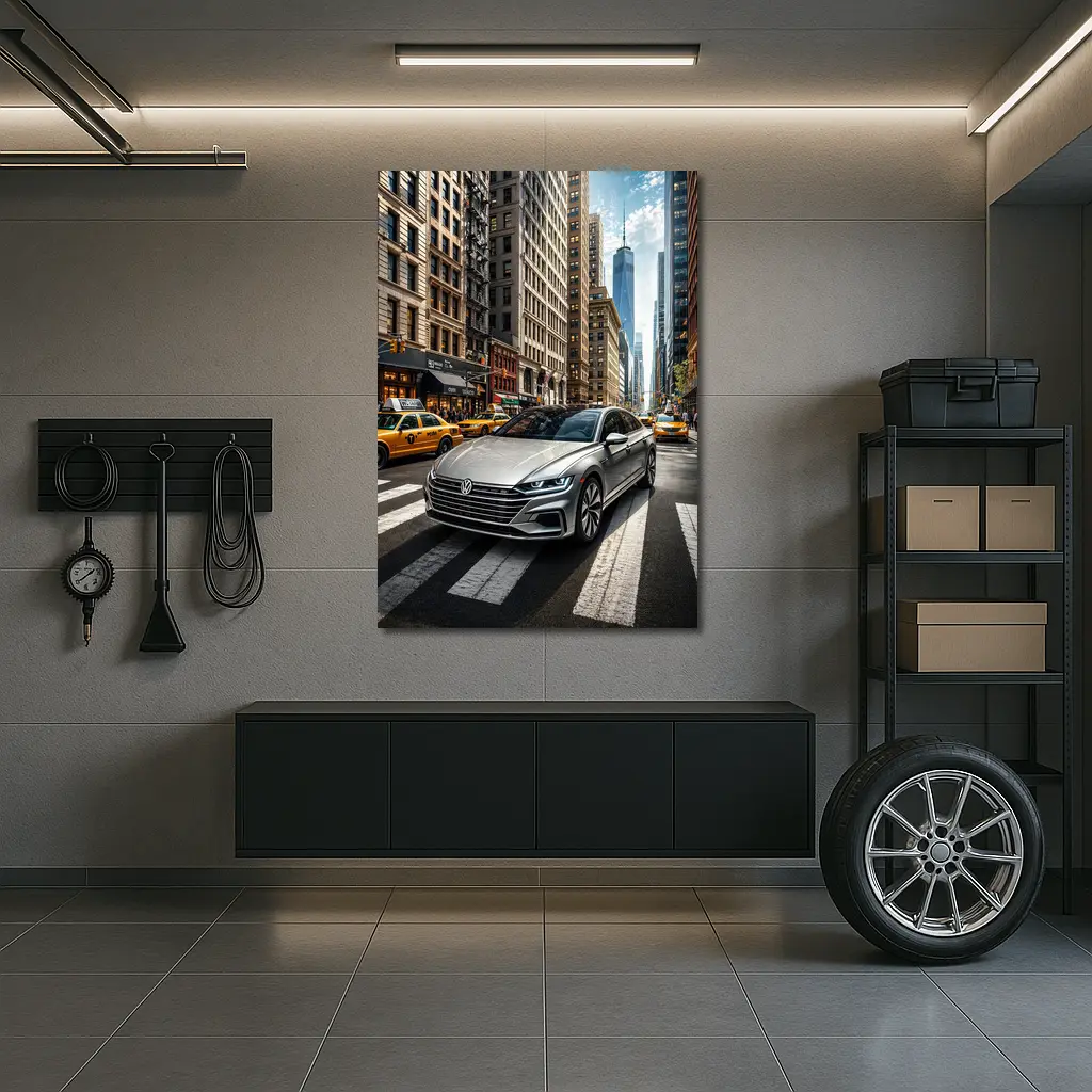 Volkswagen Arteon Silver Car New York City – Wall Art
