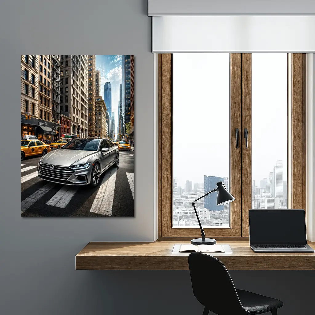Volkswagen Arteon Silver Car New York City – Wall Art