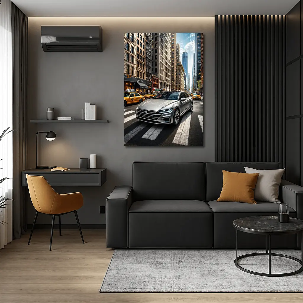 Volkswagen Arteon Silver Car New York City – Wall Art