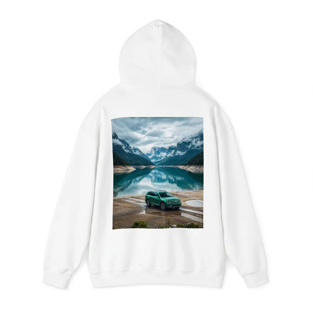 Volkswagen Tiguan Green SUV Mountain Lake – Hoodies