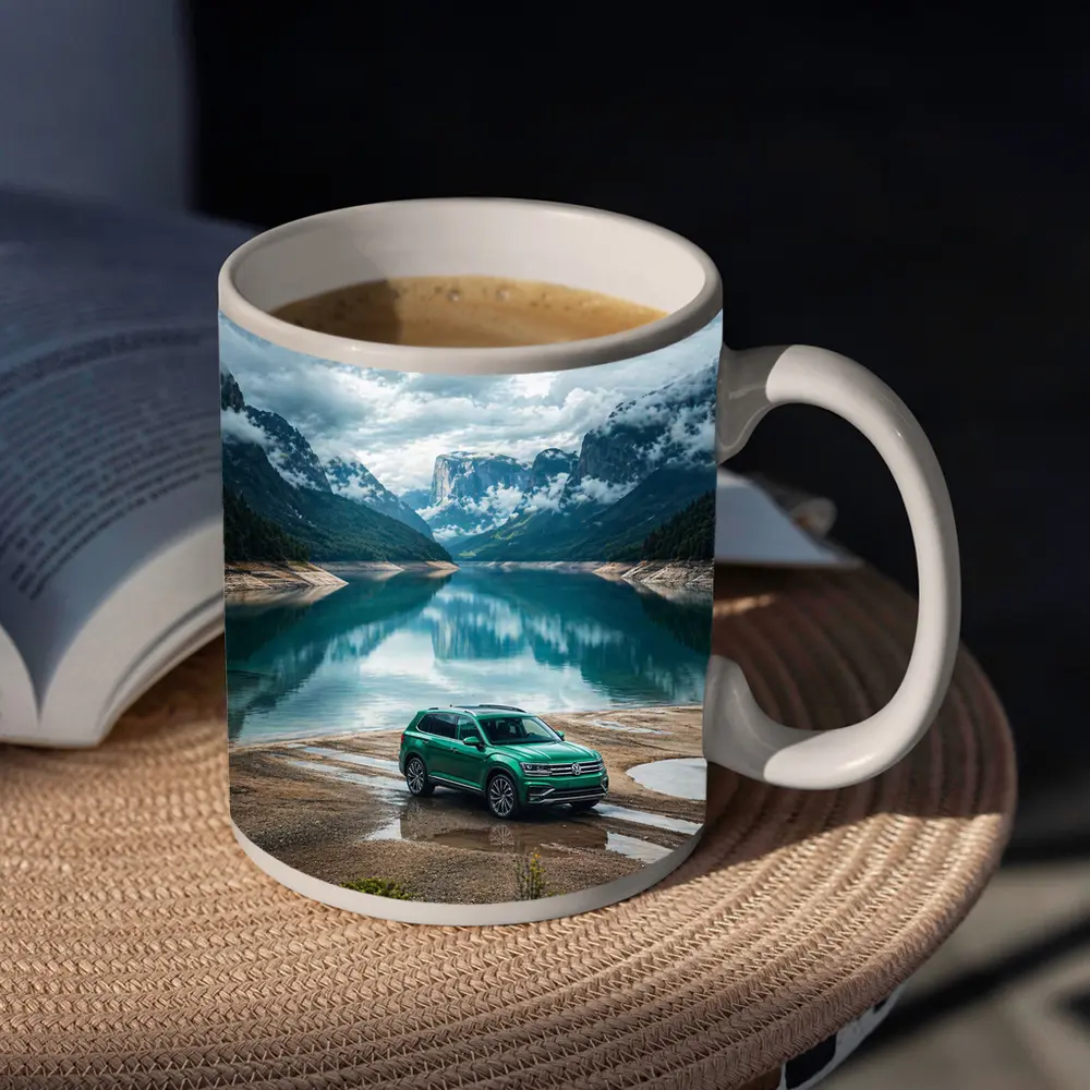 Volkswagen Tiguan Green SUV Mountain Lake – Mugs