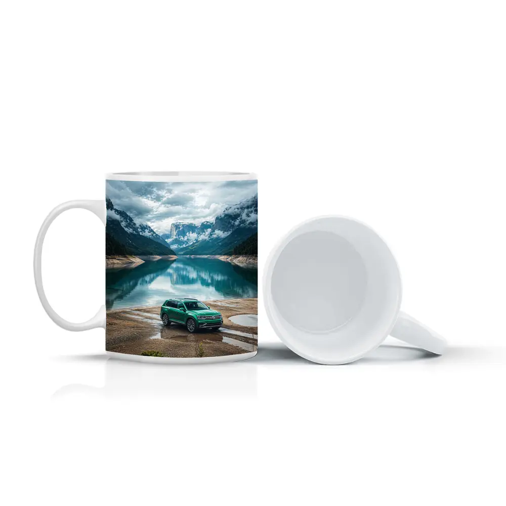 Volkswagen Tiguan Green SUV Mountain Lake – Mugs