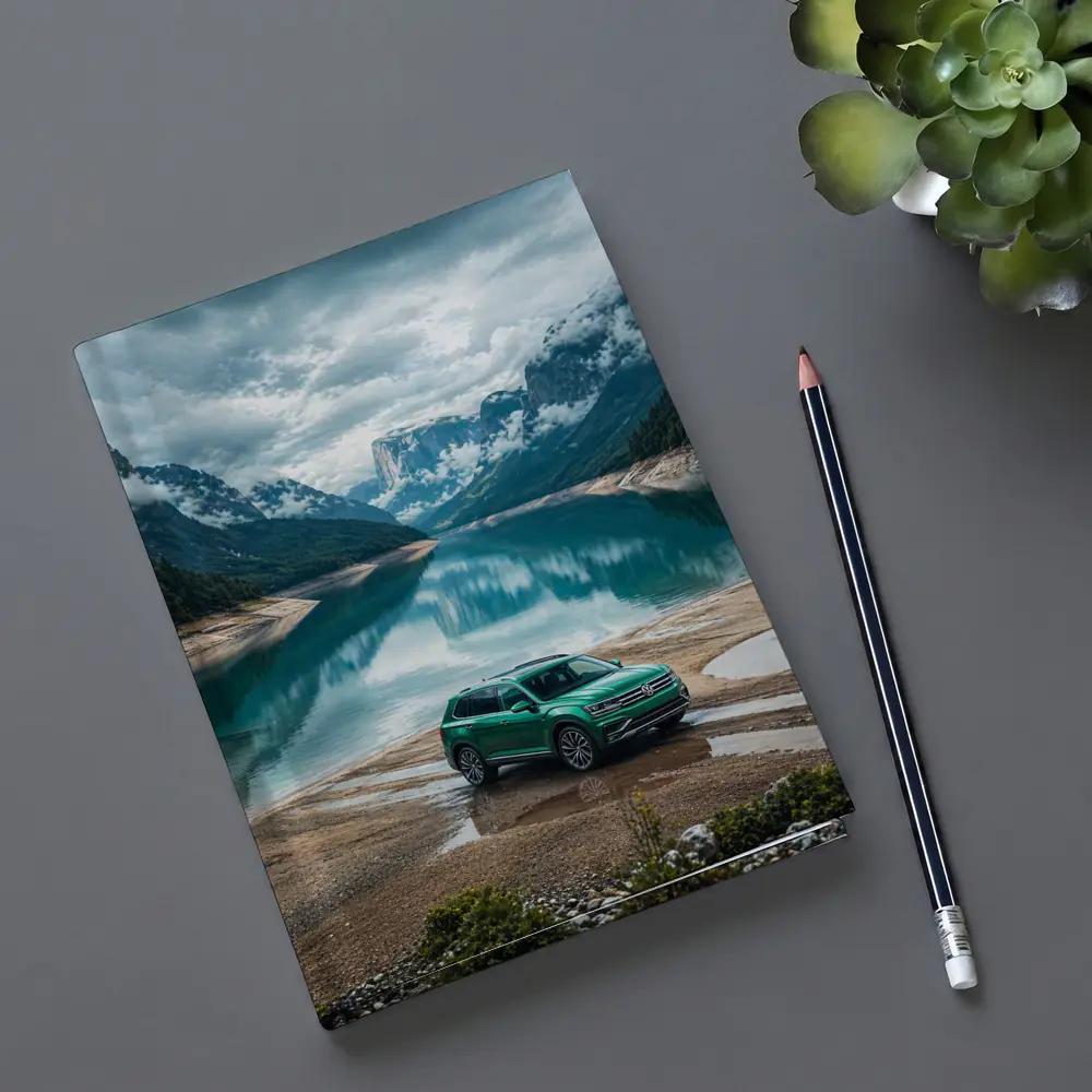 Volkswagen Tiguan Green SUV Mountain Lake – Notebooks