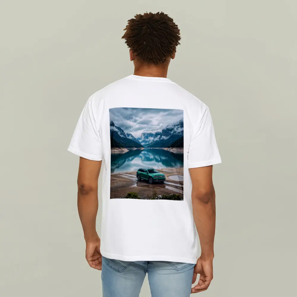 Volkswagen Tiguan Green SUV Mountain Lake – T-Shirts