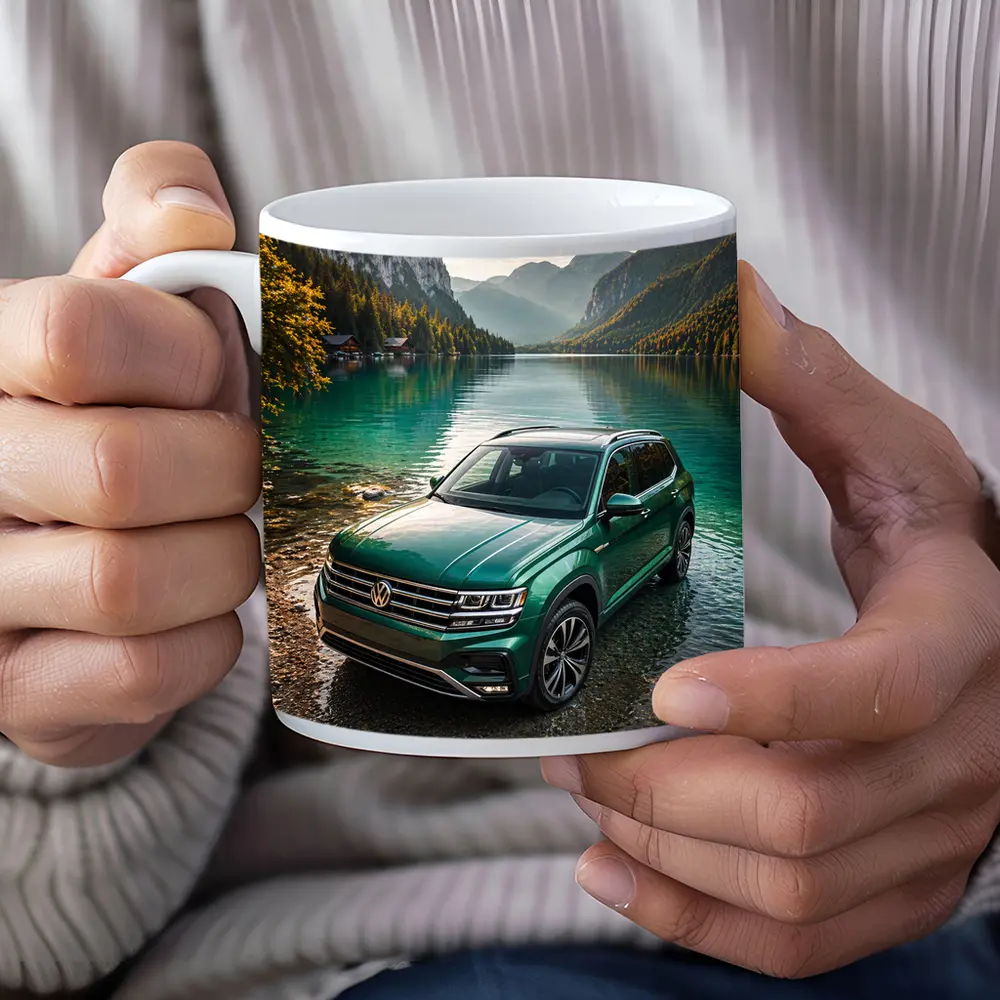 Volkswagen Atlas Green SUV Mountain Lake – Mugs