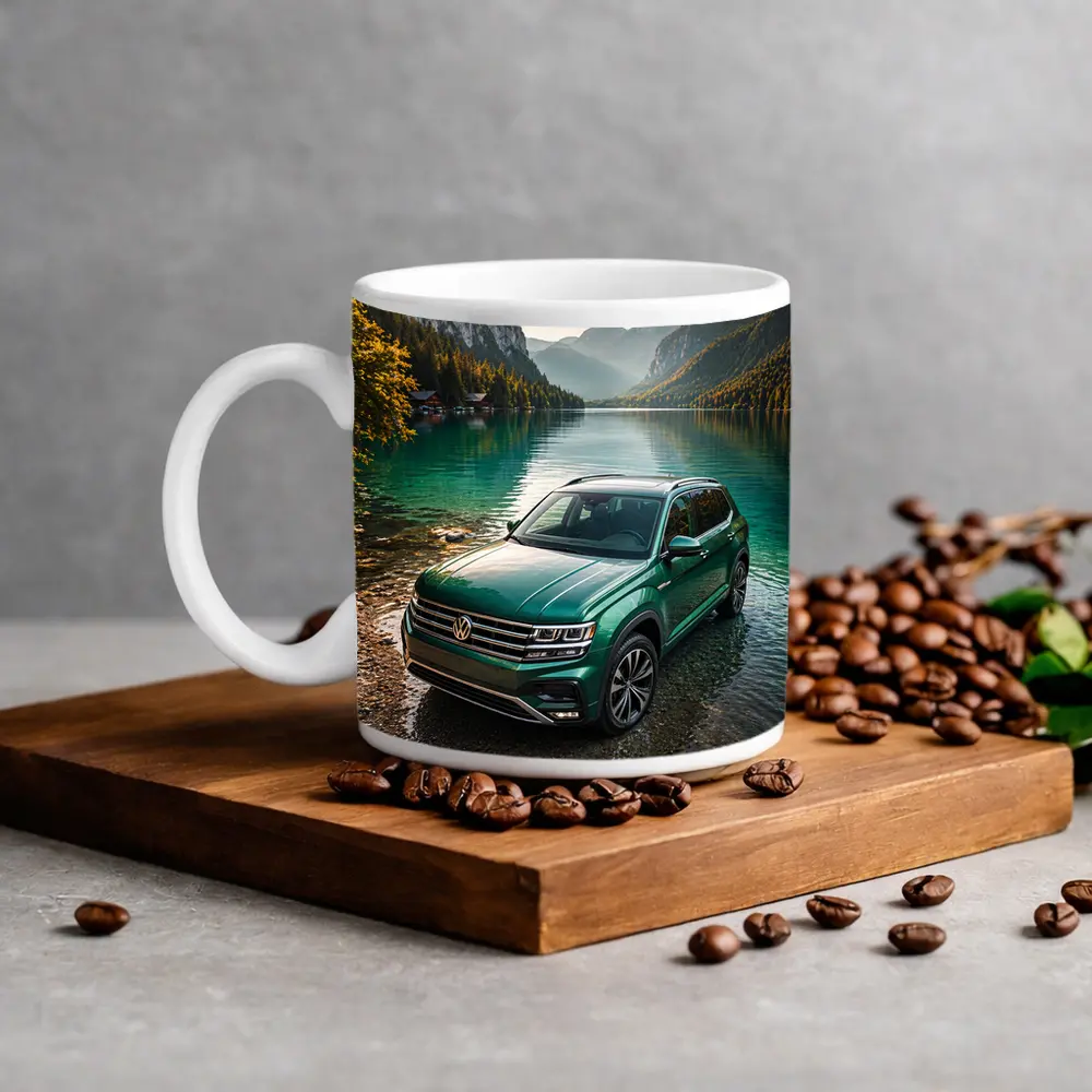 Volkswagen Atlas Green SUV Mountain Lake – Mugs