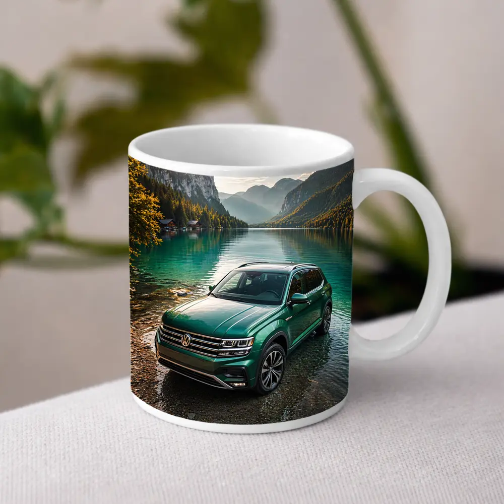 Volkswagen Atlas Green SUV Mountain Lake – Mugs