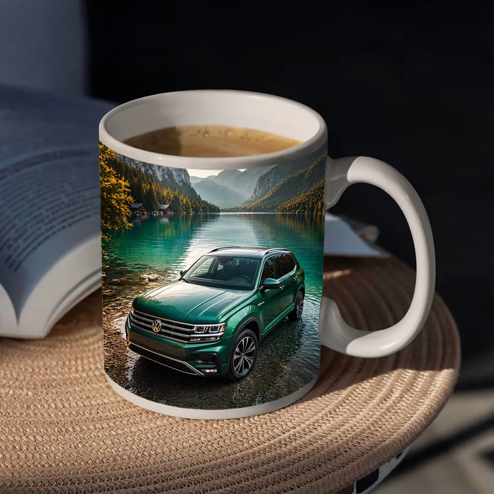 Volkswagen Atlas Green SUV Mountain Lake – Mugs